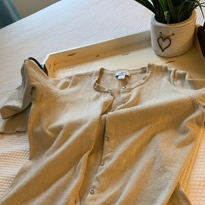 Ann Taylor Loft gold cardigan